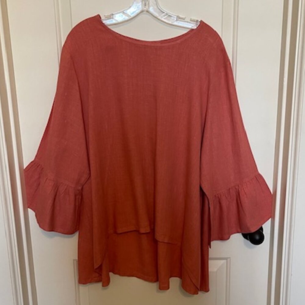 Bryn Walker 100% Linen Tunic - Size 1X